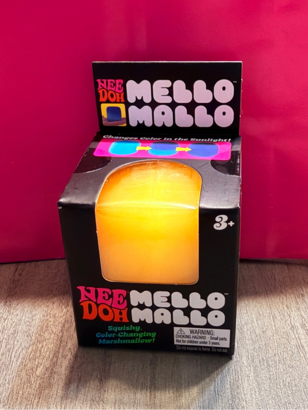 Authentic Needoh Mello Mallo-Yellow Squishy